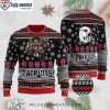 NFL New England Patriots Ugly Sweater With Avenger Navy Theme