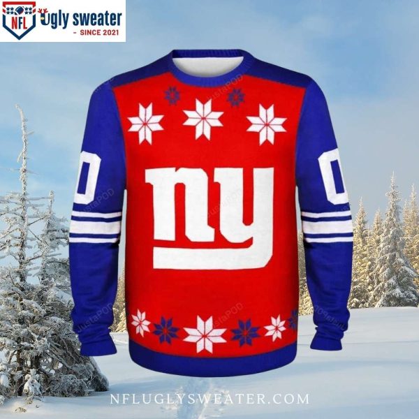 NFL New York Giants Logo Edition Ugly Christmas Sweater