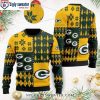 NFL Green Bay Packers Green Fire Design Ugly Christmas Sweater