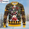 Limited Edition Pittsburgh Steelers Ugly Christmas Sweater – Logo Print And American Flag