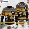 Mickey American Football Pittsburgh Steelers Ugly Christmas Sweater