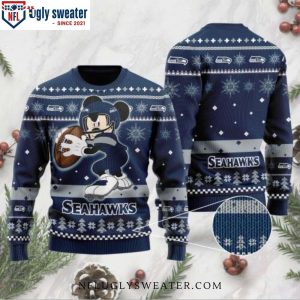 NFL Seattle Seahawks Mickey Mouse Player Xmas Sweater Unique Gift For Fans