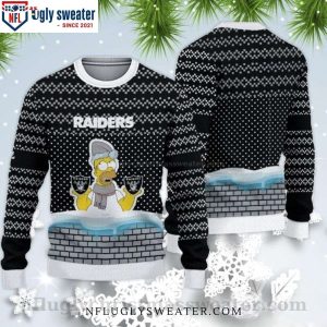 NFL Simpson Las Vegas Raiders Ugly Christmas Sweater – Perfect Gift For Him