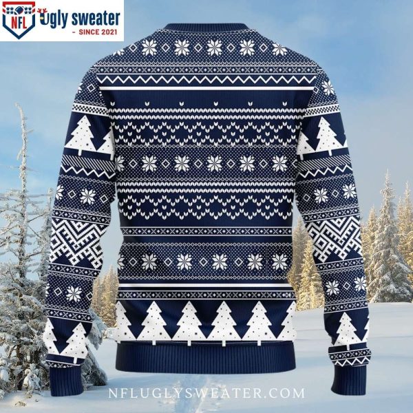 New England Patriots Logo Print Christmas Sweater – Groot Hug Football Graphic