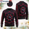 New England Patriots Logo Print Christmas Sweater – Groot Hug Football Graphic