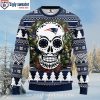 New England Patriots Ho Ho Ho Football Helmet Ugly Christmas Sweater