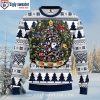 New England Patriots Logo Print Ugly Christmas Sweater – White Camo Design