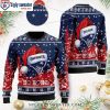 New England Patriots Logo Print Ugly Sweater – Grinch Hug Football Graphic