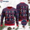 New England Patriots Ho Ho Ho Football Helmet Ugly Christmas Sweater