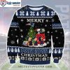 New England Patriots Santa Claus In The Moon Ugly Christmas Sweater