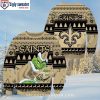 New Orleans Saints Custom Reindeer Football Ugly Xmas Sweater