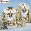 New Orleans Saints Santa Dabbing Ugly Christmas Sweater