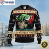 Grinch In Santa Hat – New Orleans Saints Christmas Sweater With Snowflakes