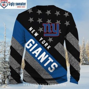 New York Giants American Flag Pattern Ugly Sweater United Team Festivity 1