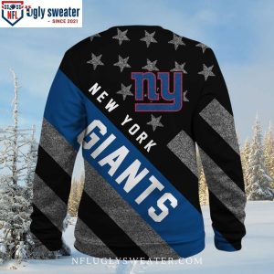 New York Giants American Flag Pattern Ugly Sweater United Team Festivity 2