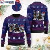 New York Giants Logo Helmet Symbols Pattern Ugly Christmas Sweater