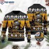 Personalized Pittsburgh Steelers Logo Print Ugly Christmas Sweater With Stadium Motifs