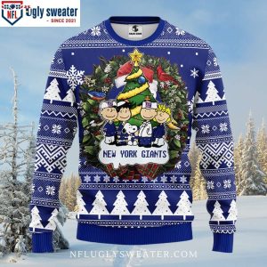 Ny Giants Gifts For Him Snoopy Dog Ugly Christmas Sweater 1