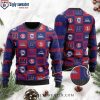 Ny Giants Claw Pattern Ugly Christmas Sweater – Roaring Team Spirit