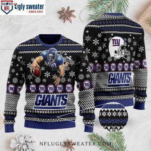 Ny Giants Team Mascot Ugly Christmas Sweater -Fan’s Joy