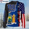 Ny Giants Player Graphic Design Ugly Christmas Sweater