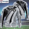 Players Holding the Football Raiders Ugly Christmas Sweater – Personalized With Your Name