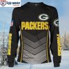 NFL Green Bay Packers Green Fire Design Ugly Christmas Sweater