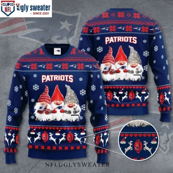 Patriots Gifts For Him – Gnome de Noel Christmas Sweater