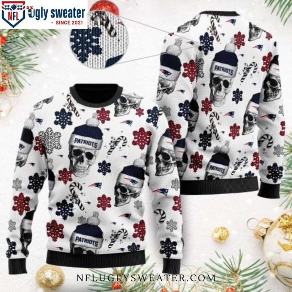 Patriots Santa Skulls Ugly Xmas Sweater – Unique Gift For Him