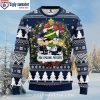 Patriots Ugly Christmas Sweater – Playful Grinch Design For Fans