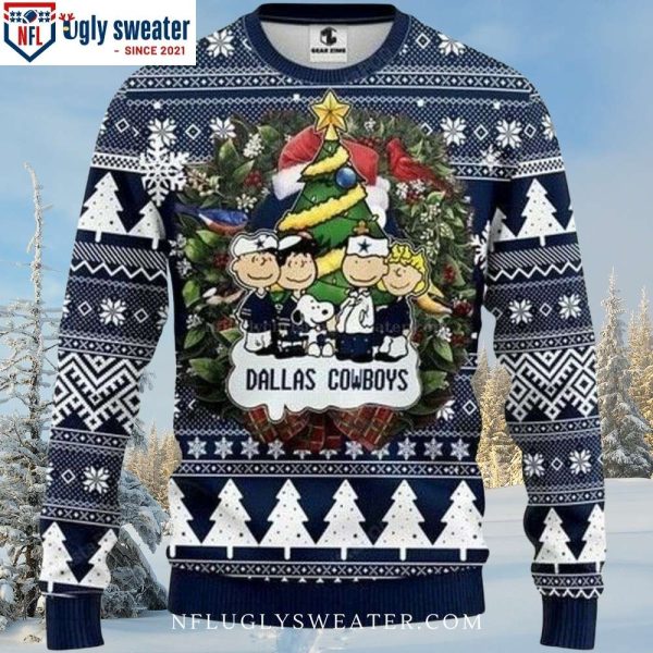 Peanuts Movie Characters – Dallas Cowboys Ugly Christmas Sweater