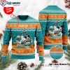 NFL Miami Dolphins Ugly Sweater – Unique Christmas Tree Logo Print