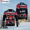 Skull And Houston Texans Split Black White Ugly Sweater