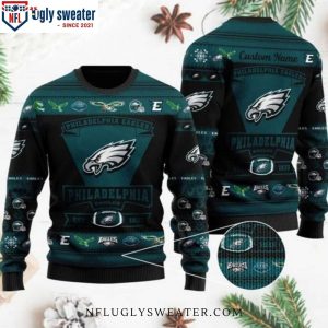 Personalized NFL Philadelphia Eagles Football Team Logo – Men’s Eagles Christmas Sweater