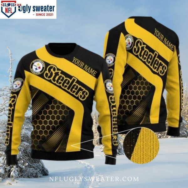 Personalized Pittsburgh Steelers All Over Print Xmas Sweater