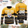 Pittsburgh Steeler Nation’s Winter Diamond Pattern Sweater – Christmas Edition