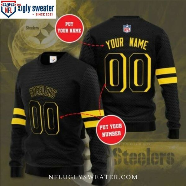 Personalized Pittsburgh Steelers Ugly Sweater – Custom And Name Number Edition