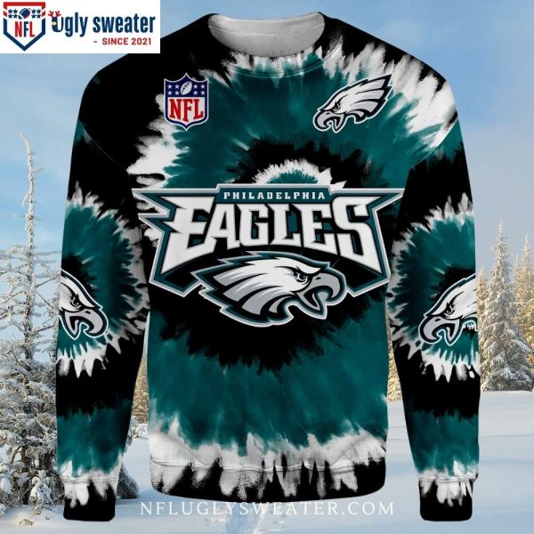 Philadelphia Eagles Christmas Extravaganza – Logo Print All Over Ugly Sweater For Fans