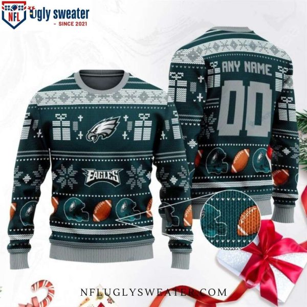 Philadelphia Eagles Gifts For Him Personalized Ugly Christmas Sweater Edition