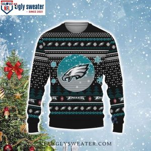 Philly Eagles Winter Delight – Philadelphia Eagles Logo Print Ugly Christmas Sweater