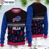 Pine Trees And Snowflakes buffalo bills ugly christmas sweater – Ideal For Him