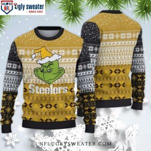 Pittsburgh Steelers Grinch – Themed Ugly Christmas Sweater