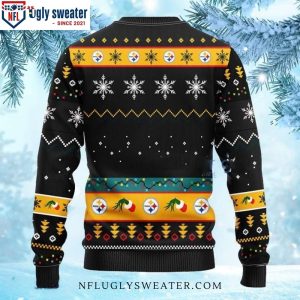 Pittsburgh Steelers Grinch With Christmas Light Ugly Sweater