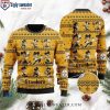 Personalized Pittsburgh Steelers Christmas Light Ugly Sweater