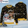 Pittsburgh Steelers Reindeer In Winter Forest Ugly Christmas Sweater