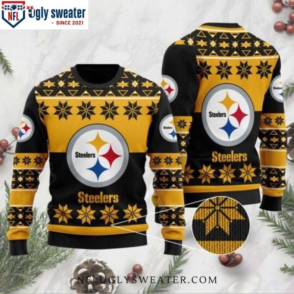 Pittsburgh Steelers Ugly Christmas Sweater For Him – Iconic Logo