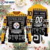 Pittsburgh Steelers Merry Tattoo Santa Christmas Ugly Sweater