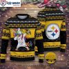 Pittsburgh Steelers Whimsical Holiday Sweater – Baby Groot And Grinch