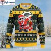 Iron Maiden For Halloween Graphics Infused Into Packers Christmas Sweater