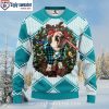 NFL Miami Dolphins Ugly Christmas Sweater – Mandala Texture Design